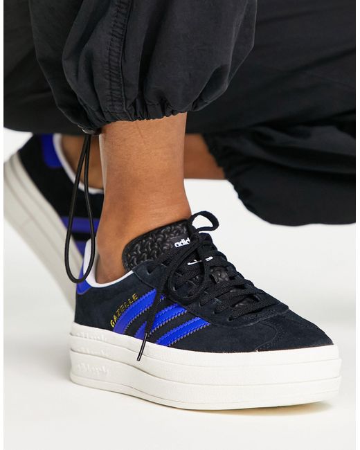 Adidas Originals Gazelle - Bold - Sneakers Met Plateauzool in het Black