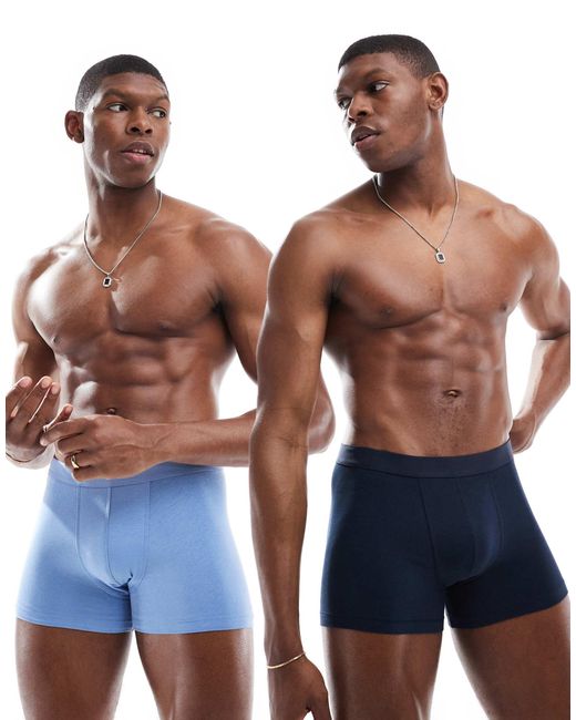 ASOS Blue 2 Pack Trunks for men