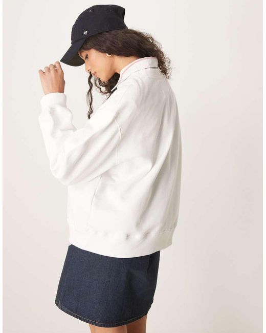 Gant White Shield Usa Logo Sweatshirt