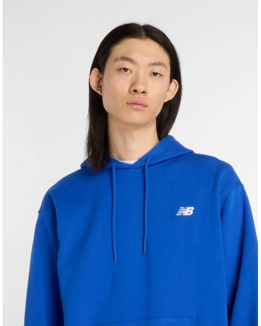 New Balance Blue Terry Hoodies for men