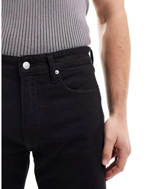 Calvin Klein Black Slim Fit Jeans for men