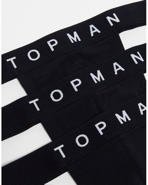 Topman – 3er-pack jockstraps in Black für Herren