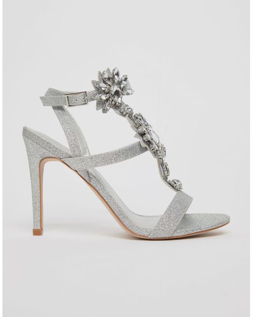 wide fit embellished heels