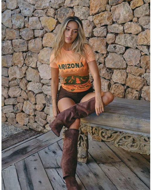South Beach Green X Liv Silverman Arizona Print Baby Tee