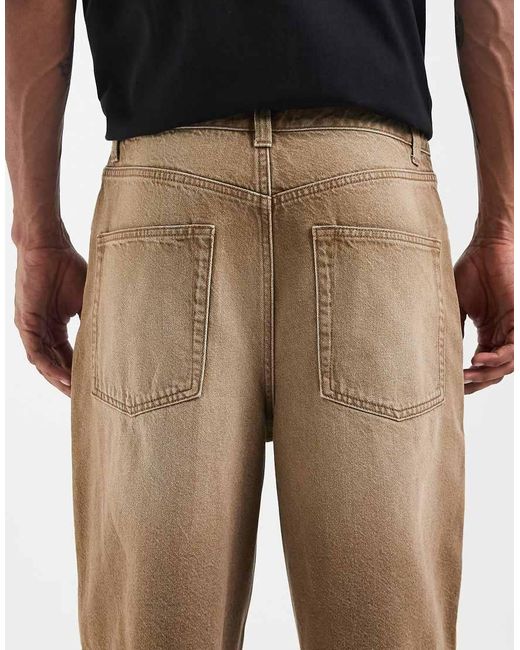 ASOS White Loose Denim Jorts for men