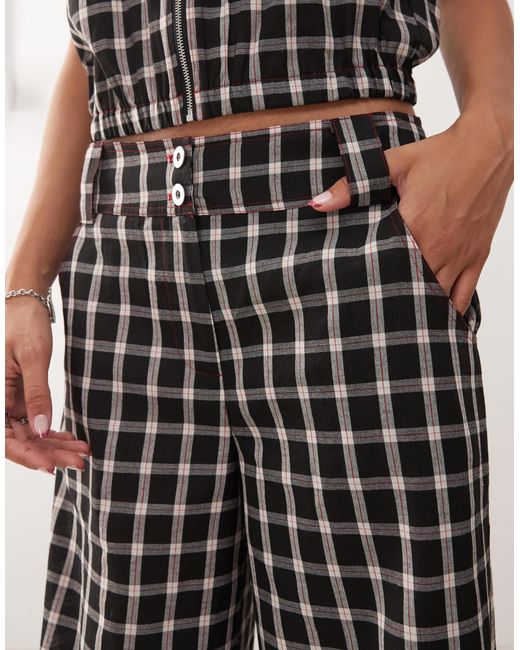 Collusion Multicolor Pants With Buckle Hardware