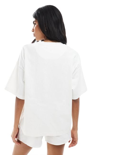 4th & Reckless White Embroidered Fourth Studio Logo T-Shirt