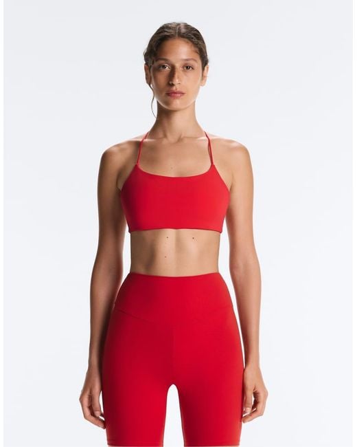 Oysho Red Light-Support Comfortlux Cross-Back Sports Bra