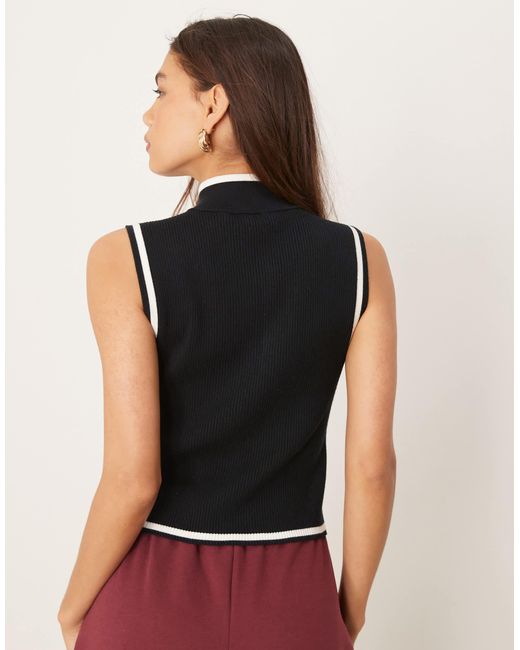 Abercrombie & Fitch Black – strick-trägertop