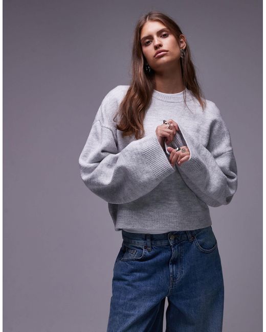 ASOS Purple – oversize-strickpullover