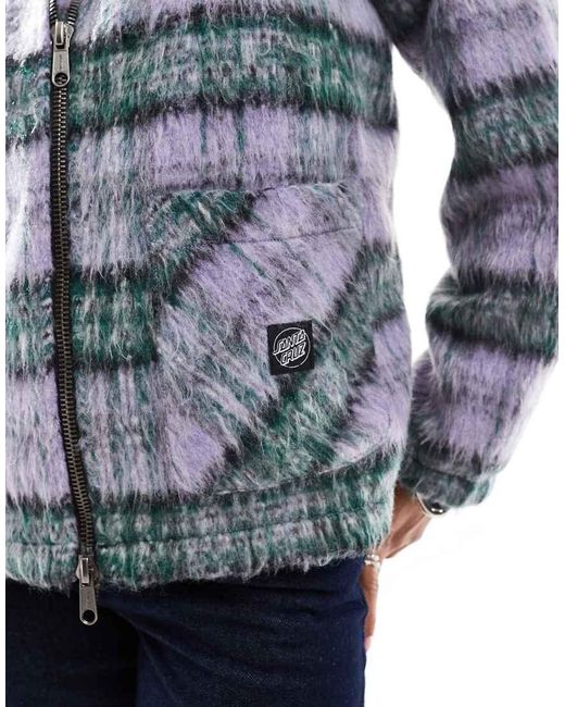 Santa Cruz Gray Relaxed Two Way Zip Shacket
