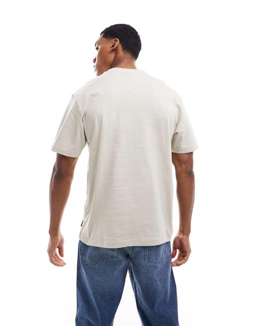 Only & Sons Gray Relaxed Fit T-Shirt for men