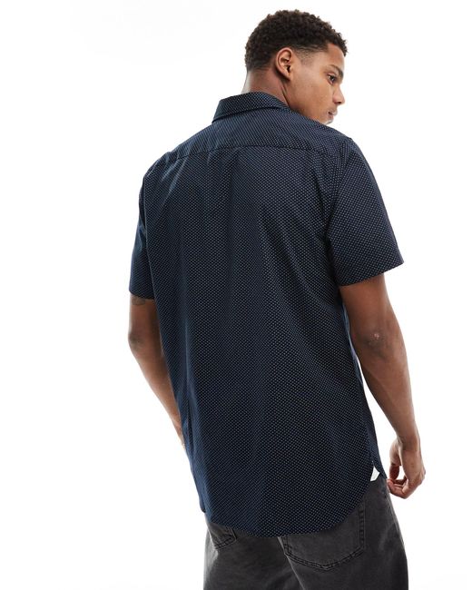 Chemise à manches courtes - gris Tommy Hilfiger pour homme en coloris Blue