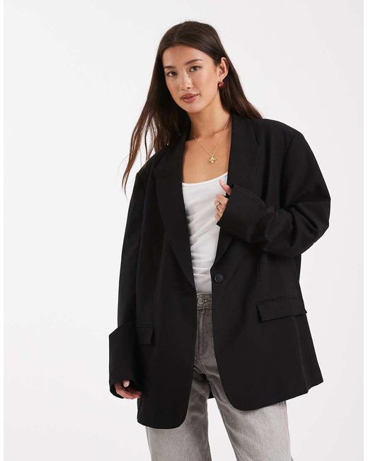 ASOS Black Tailored Oversized Blazer
