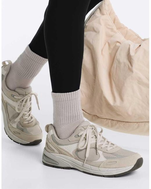 Oysho Pink 3 Pairs Of Cushioned Cotton Quarter Yoga And Pilates Socks