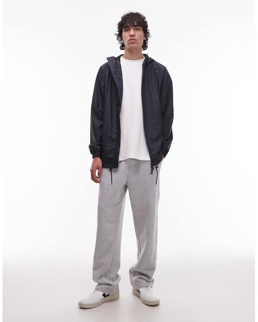 Rains Blue 18370 Zip Through Waterproof Storm Breaker Jacket for men