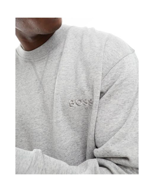 Boss Gray Cozy Lounge Sweatshirt for men