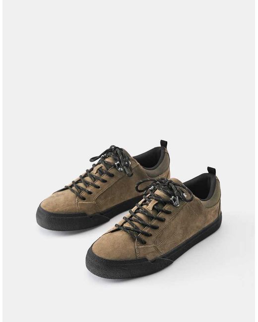 Sneakers Casual Stringate Marroni di Pull&Bear in Brown da Uomo