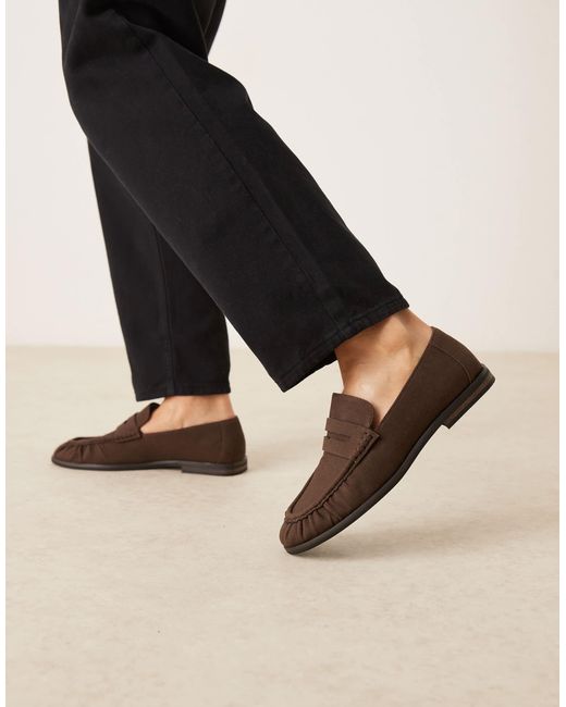 ASOS Black Penny Loafers for men