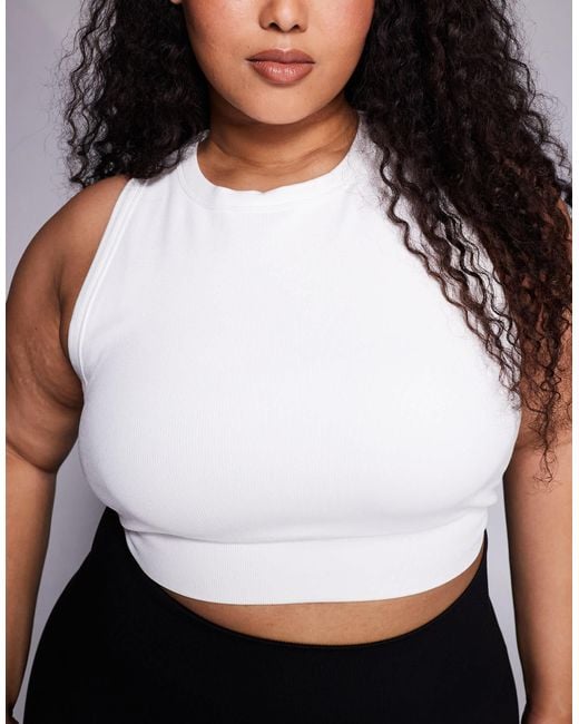 4505 White 4508 curve – active – doppellagiger, nahtloser sport-bh