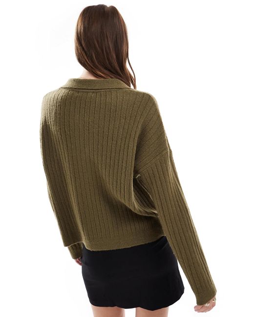 Brave Soul Green – polo-pullover