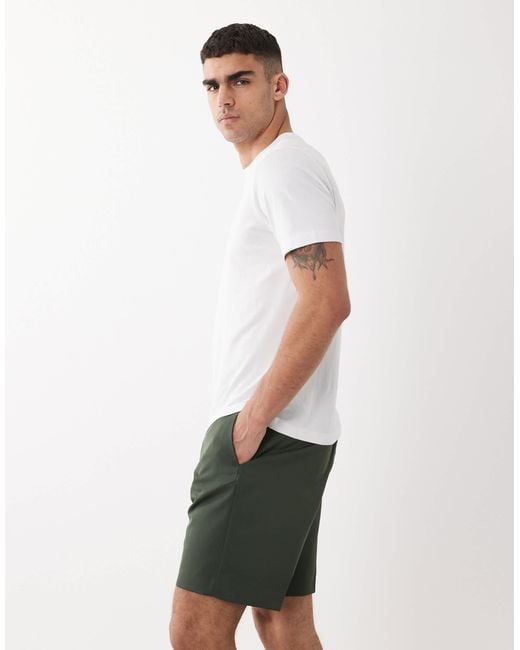 ASOS White Smart Regular Shorts for men