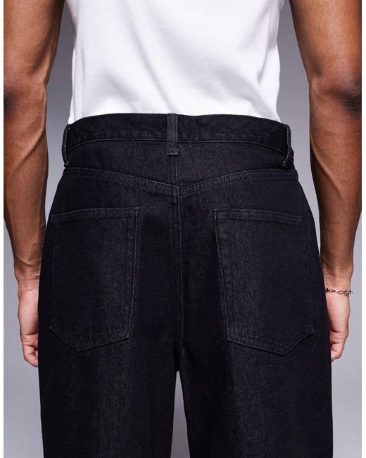 ASOS Blue Standard Length Denim Jort for men