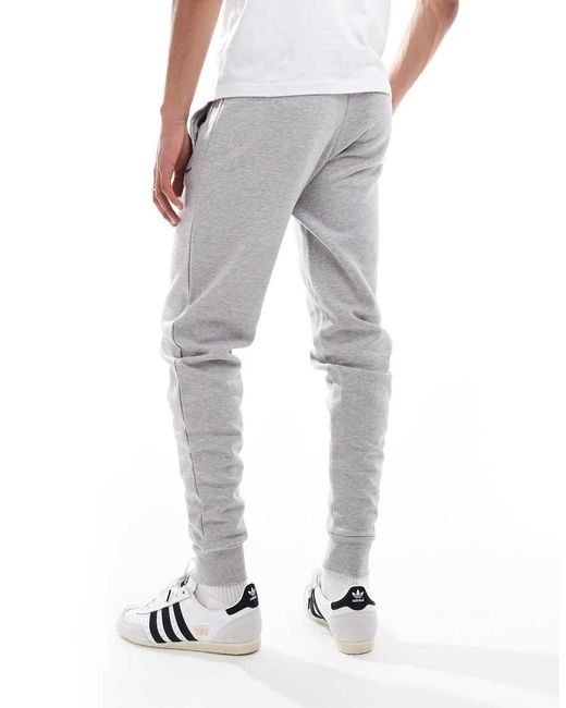 Threadbare Blue Cotton Blend 'Trifoliate' Joggers for men