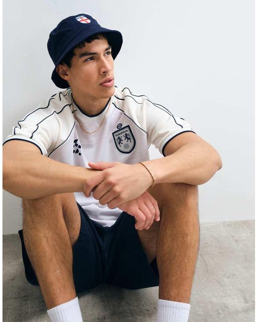 Jack & Jones Blue England Bucket Hat for men