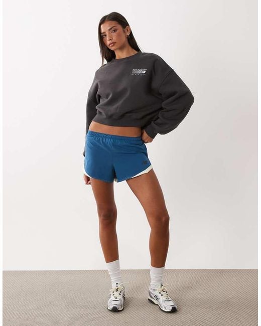 New Balance Blue Trackside Fleece Crew