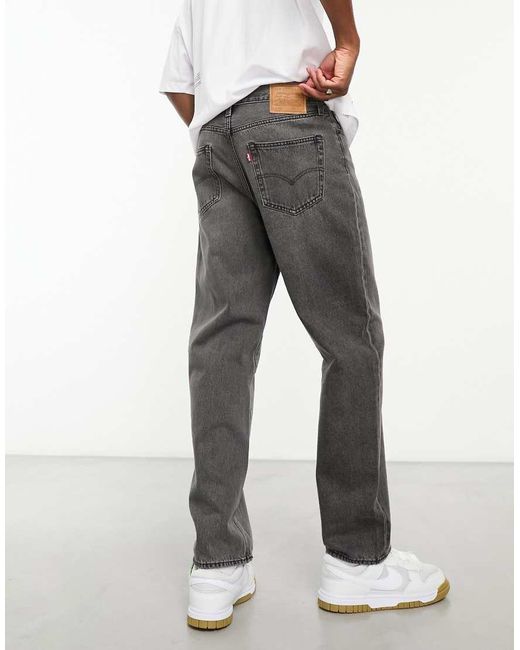 Levi's Black 568 Loose Jeans for men