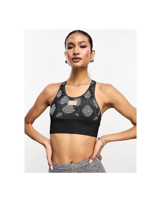 EA7 Black Sports Bralette