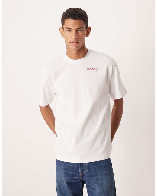 House Of Sunny White Sunny Side Up Tee for men