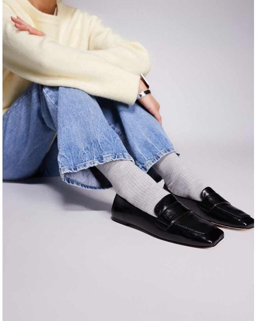 Steve Madden Blue Monarc Square Toe Loafers