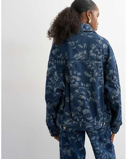 TOPSHOP Blue Denim Balloon Jacket