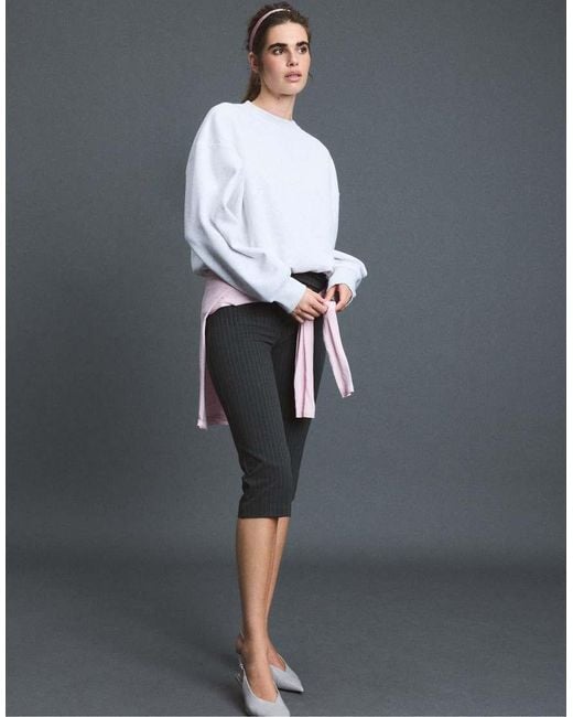 Stradivarius Gray Basic Sweatshirt