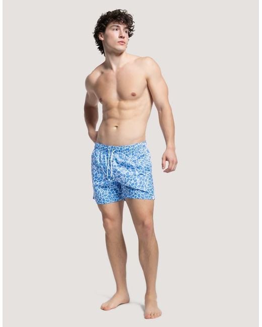 Apreslife Blue Mosaic Swimshorts for men