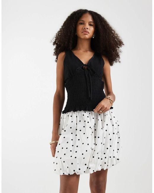 ASOS White Bubble Mini Skirt