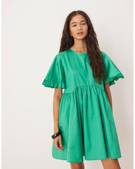 Sister Jane Green Bell Sleeve Mini Dress