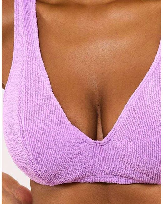 Peek & Beau Pink Scrunch Hidden Underwire Bikini Top