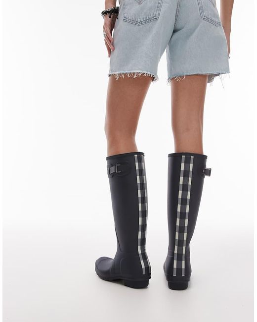Hunter Purple Original Tall Wellington Boots