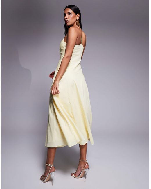 Forever New Yellow – asymmetrisches midaxi-kleid