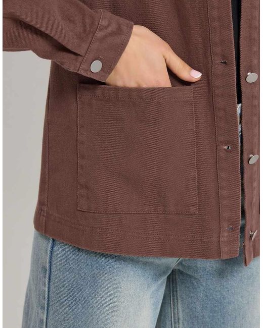 Long Tall Sally Brown Twill Barn Jacket