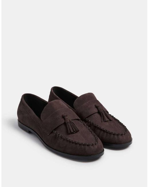 Long Tall Sally Brown Flat Loafers
