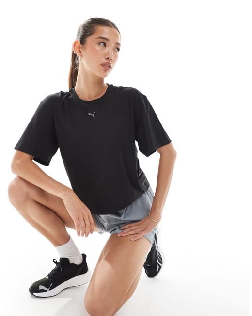 PUMA Black Cloudspun Relaxed T-shirt