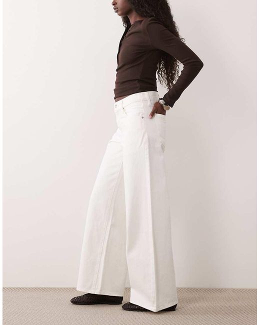 Jeans Middy Wide di Levi's in White