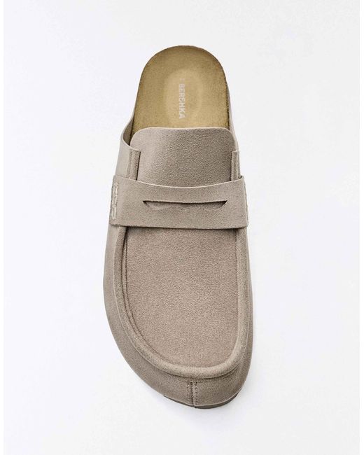 Bershka – mule-clogs in White für Herren