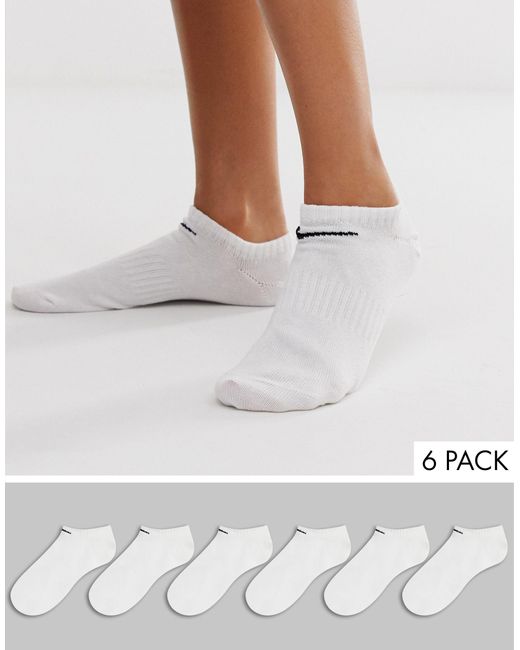 Nike Gray Everyday Lightweight 6 Pack No Show Socks for men