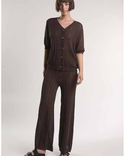 Glamorous Black V-Neck Button Knit Shirt