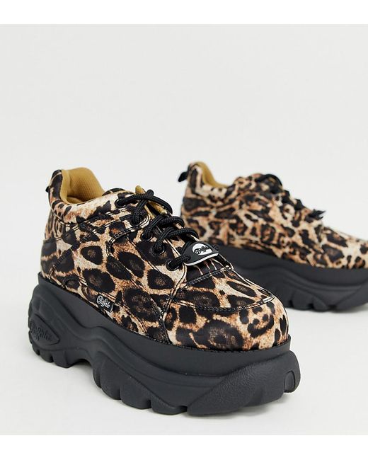 Zapatillas clásicas bajas con plataforma y estampado de leopardo London  Buffalo | Lyst